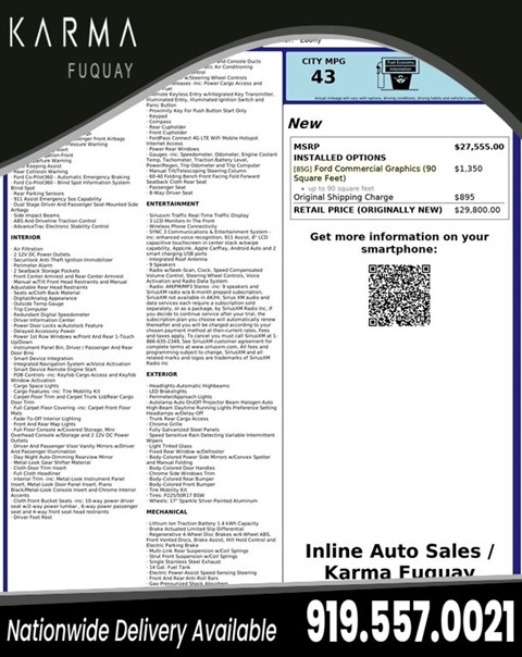 2019 Ford Fusion Hybrid SE