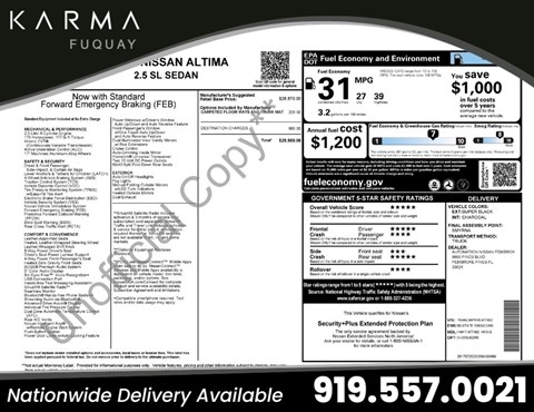 2017 Nissan Altima 2.5 SL
