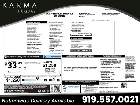 2021 Chevrolet Spark 1LT
