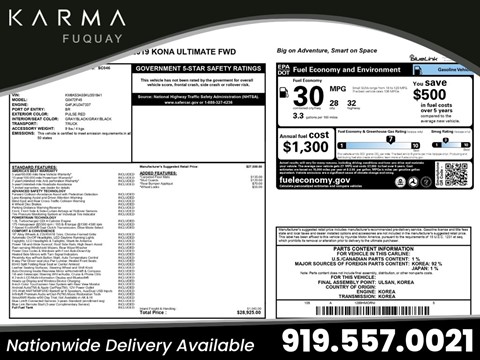 2019 Hyundai Kona Ultimate