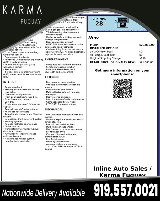 Honda Civic EX Sedan in Fuquay-Varina