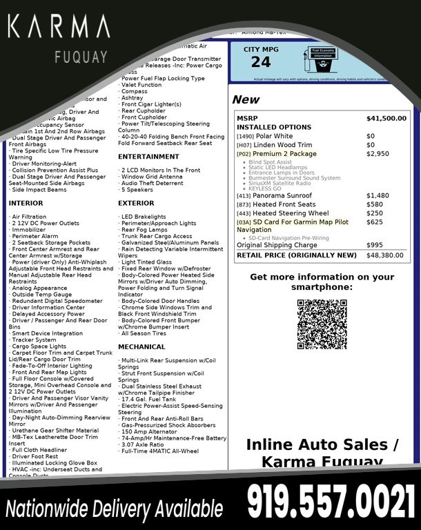 Mercedes-Benz C-Class C300 4MATIC Sedan in Fuquay-Varina