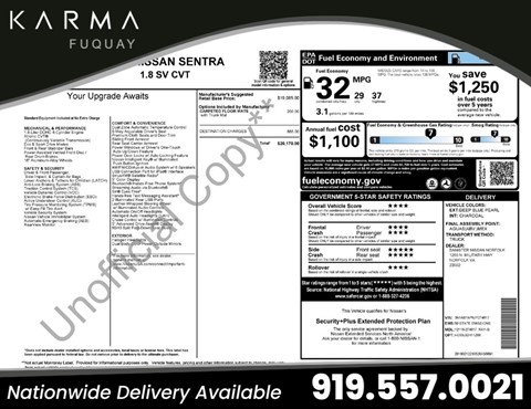 2018 Nissan Sentra SV