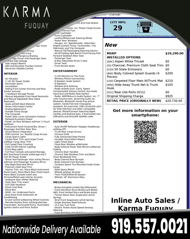 Nissan Sentra SV in Fuquay-Varina