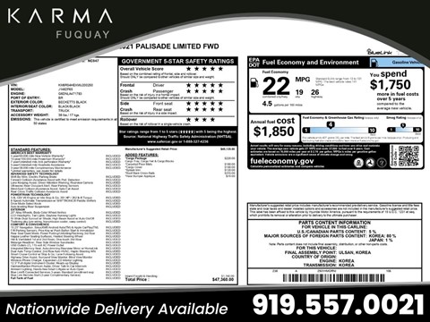 2021 Hyundai Palisade Limited