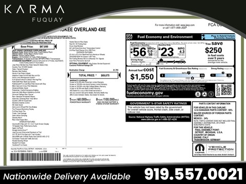 2022 Jeep Grand Cherokee 4xe Overland