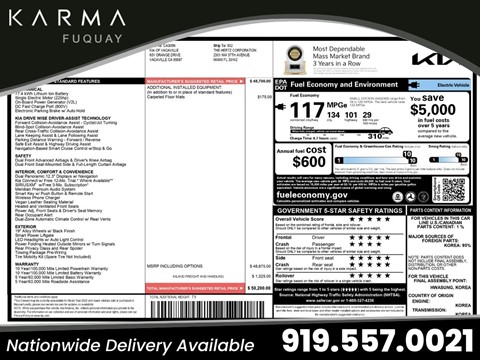 2023 Kia EV6 WIND RWD LONG RANGE