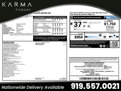 2022 Hyundai Elantra SE