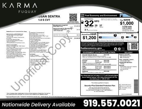 2019 Nissan Sentra S