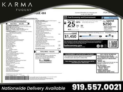 2017 Jeep Compass LATITUDE 4WD