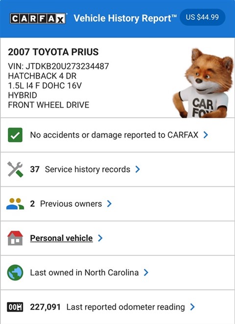 2007 Toyota Prius 4-Door Liftback