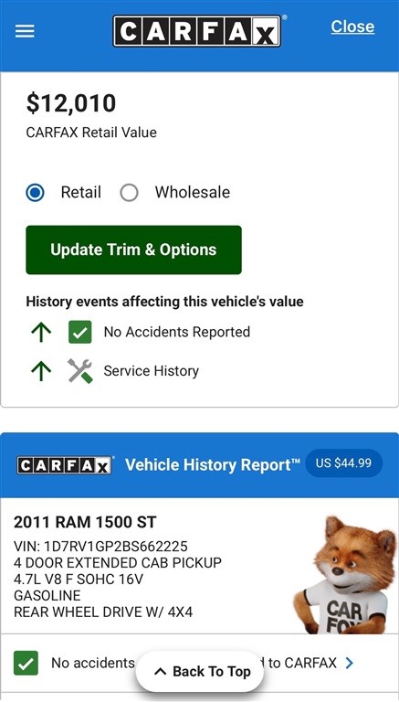 2011 RAM 1500 ST Quad Cab 4WD