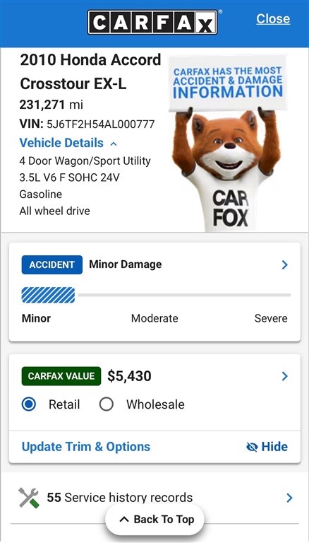 2010 Honda Accord Crosstour EX-L w/ Nav & Heated Seats!