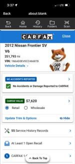 2012 Nissan Frontier Pic 2848_V2026050703384021