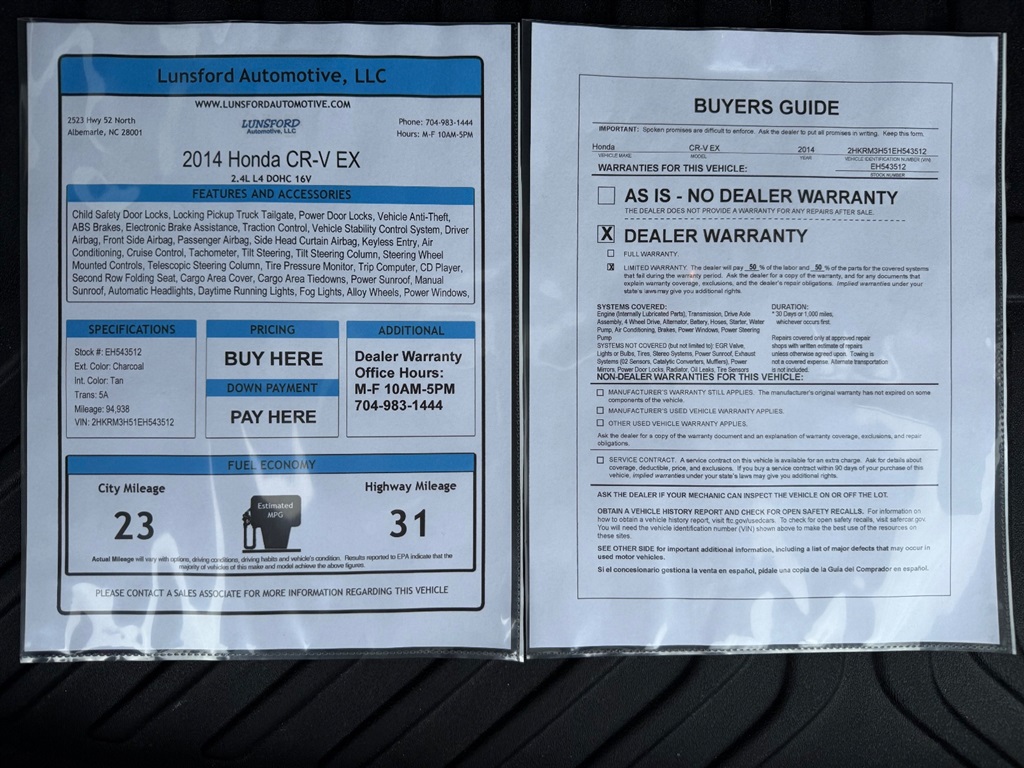 2014 Honda CR-V EX - Photo 14