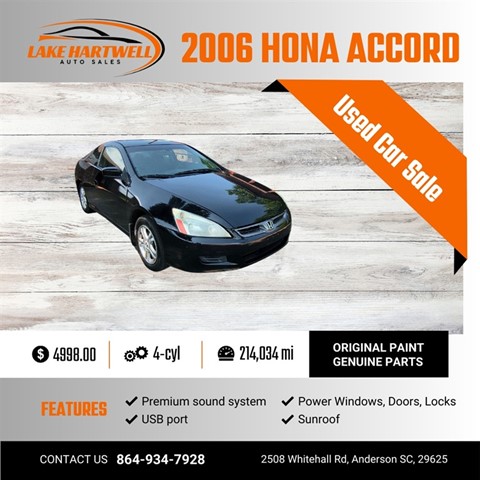 2006 Honda Accord LX Coupe AT