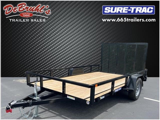 Picture of a used 2022 Sure Trac ST7X12 Utility Tube Top 3 Open Trailer (New)