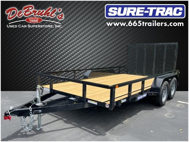 Picture of a used 2022 Sure Trac ST7X14TA2  Utility Tube 7 Open Trailer (New)