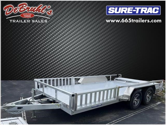 Picture of a used 2023 Sure Trac ST716TA2 Aluminum TT ATV Utility Trailer (New)