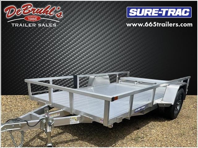 Picture of a used 2023 Sure Trac ST612 Aluminum Tube Top Utility Trailer (New)