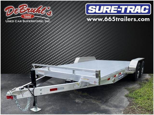 Picture of a used 2023 Sure Trac ST718TA2 Aluminuml Car Tr Utility Trailer (New)