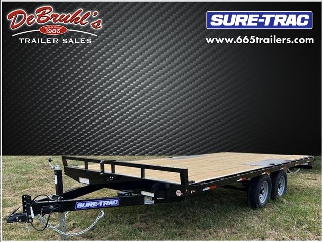 Sure Trac ST8.5X18 FLAT DECK OVER 1 Open Trailer (New) in Asheville
