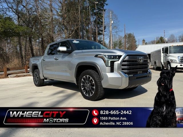 Celestial Silver Metallic 2023 Toyota Tundra Limited CrewMax Cab 4WD Pickup Truck Four-Wheel Drive Automatic