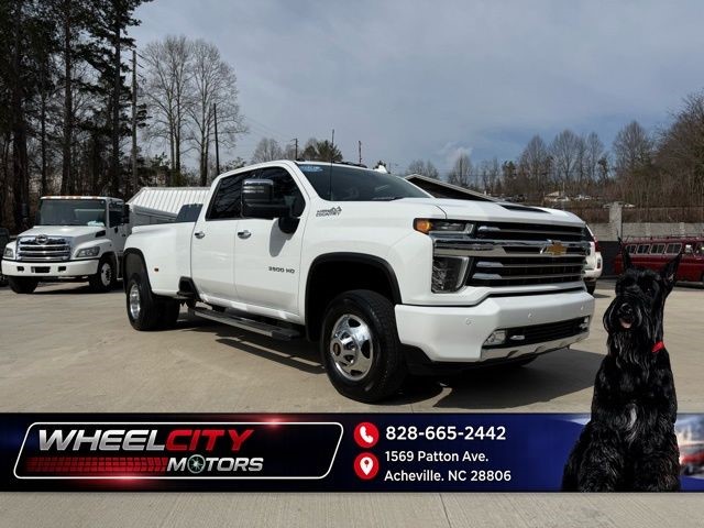 Summit White 2023 Chevrolet Silverado 3500HD High Country Crew Cab 4WD Pickup Truck Four-Wheel Drive Automatic