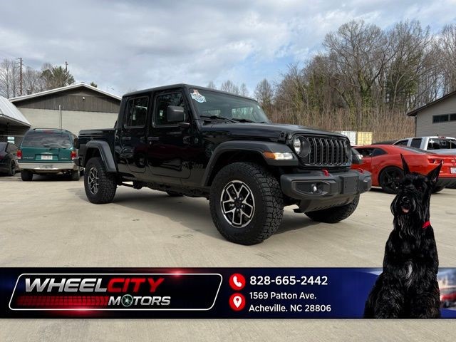 Black Clearcoat 2024 Jeep Gladiator Sport Crew Cab 4WD Pickup Truck Four-Wheel Drive 8-Speed Automatic