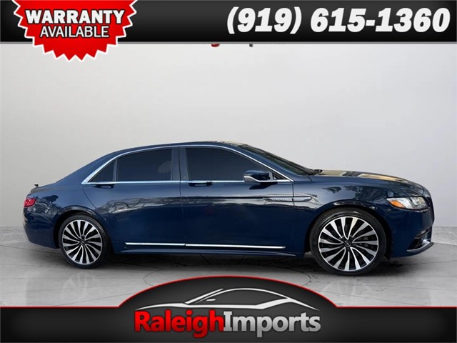 Blue 2017 Lincoln Continental Black Label AWD Sedan All-Wheel Drive Automatic