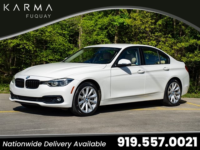 White 2018 BMW 3 Series 320i Sedan RWD Sedan Rear-Wheel Drive Automatic