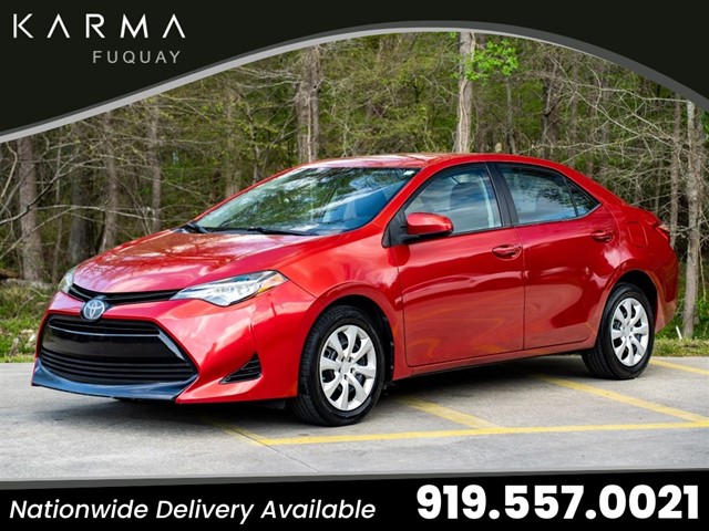 Red (Burgundy) 2018 Toyota Corolla LE Sedan Front-Wheel Drive Continuously Variable Transmission