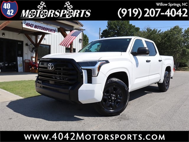 White 2024 Toyota Tundra SR CrewMax Cab 4WD Pickup Truck Four-Wheel Drive Automatic