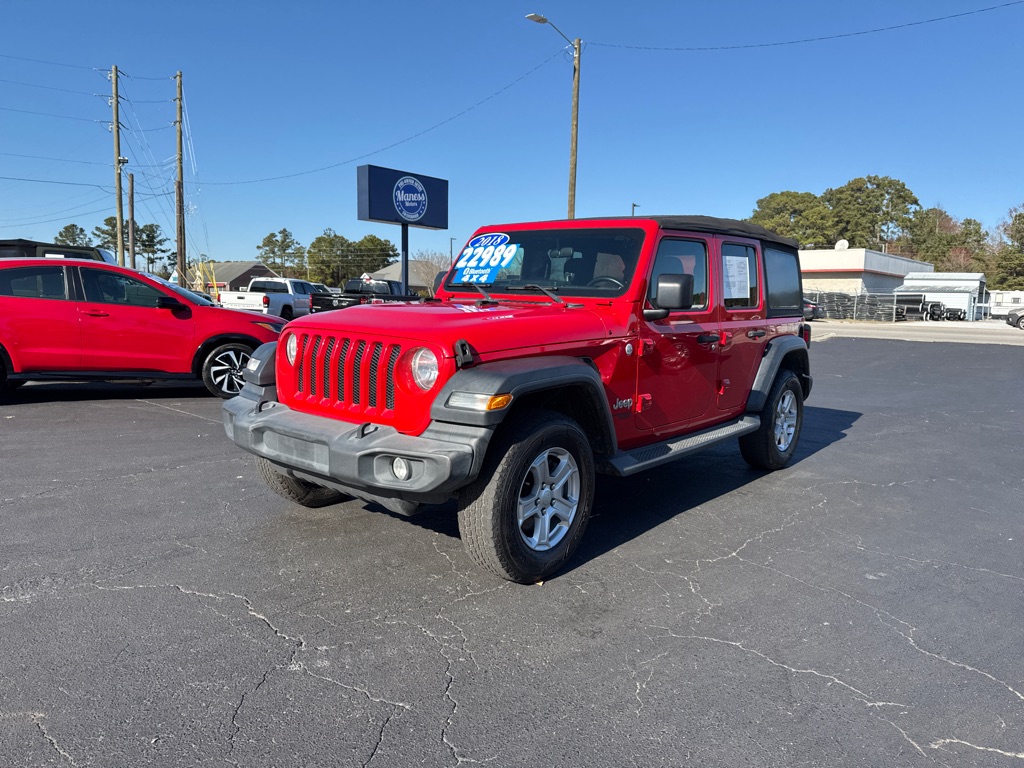 2018 JEEP WRANGLER UNLIMI SPORT S 