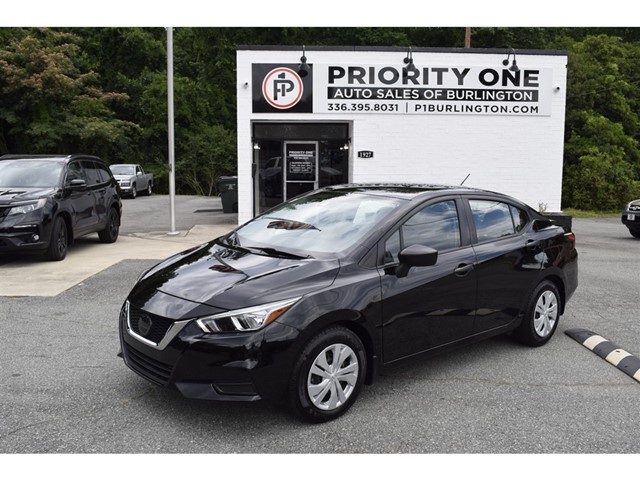 Black 2021 Nissan Versa S FWD Sedan Front-Wheel Drive Automatic