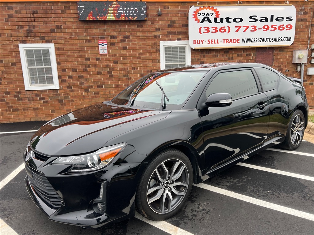 Black 2015 Scion tC Base Coupe Front-Wheel Drive 6-Speed Manual