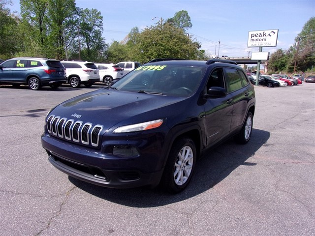 Blue 2016 Jeep Cherokee Sport FWD SUV / Crossover Front-Wheel Drive Automatic