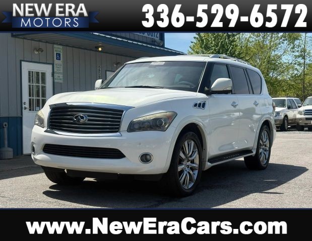 White 2013 INFINITI QX56 RWD SUV / Crossover 4X2 7-Speed Automatic