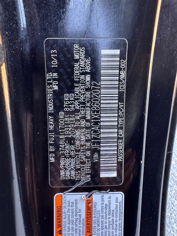 2014 Subaru BRZ Limited photo